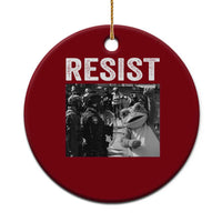 Portland Frog Protest Ceramic Ornament Funny Rebel Gift - Wonder Print Shop