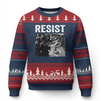 Portland Frog Protest Ugly Christmas Sweater Funny Rebel Gift - Wonder Print Shop