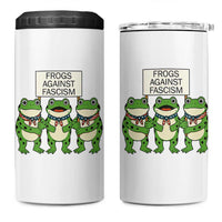 Frogs Against Fascism 4 in 1 Can Cooler Tumbler Funny Portland Meme Humor Gift - Wonder Print Shop