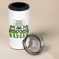 Frogs Against Fascism 4 in 1 Can Cooler Tumbler Funny Portland Meme Humor Gift - Wonder Print Shop