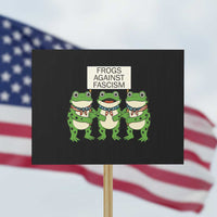 Frogs Against Fascism Protest Sign Funny Portland Meme Humor Gift - Wonder Print Shop