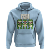 Frogs Against Fascism Hoodie Funny Portland Meme Humor Gift - Wonder Print Shop