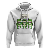 Frogs Against Fascism Hoodie Funny Portland Meme Humor Gift - Wonder Print Shop