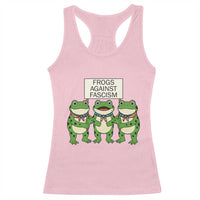 Frogs Against Fascism Racerback Tank Top Funny Portland Meme Humor Gift - Wonder Print Shop