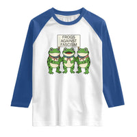 Frogs Against Fascism Raglan Shirt Funny Portland Meme Humor Gift - Wonder Print Shop
