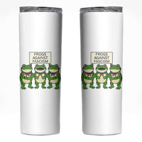 Frogs Against Fascism Skinny Tumbler Funny Portland Meme Humor Gift - Wonder Print Shop