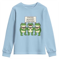 Frogs Against Fascism Youth Sweatshirt Funny Portland Meme Humor Gift - Wonder Print Shop