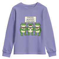 Frogs Against Fascism Youth Sweatshirt Funny Portland Meme Humor Gift - Wonder Print Shop