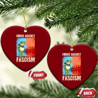 Frogs Against Fascism Ceramic Ornament Portland Protest Vintage Meme Gift - Wonder Print Shop