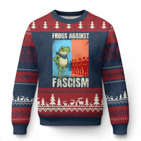 Frogs Against Fascism Ugly Christmas Sweater Portland Protest Vintage Meme Gift - Wonder Print Shop