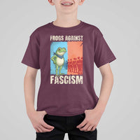 Frogs Against Fascism T Shirt For Kid Portland Protest Vintage Meme Gift - Wonder Print Shop