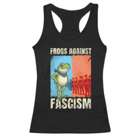 Frogs Against Fascism Racerback Tank Top Portland Protest Vintage Meme Gift - Wonder Print Shop