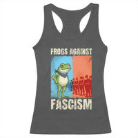 Frogs Against Fascism Racerback Tank Top Portland Protest Vintage Meme Gift - Wonder Print Shop