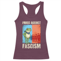 Frogs Against Fascism Racerback Tank Top Portland Protest Vintage Meme Gift - Wonder Print Shop