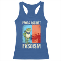 Frogs Against Fascism Racerback Tank Top Portland Protest Vintage Meme Gift - Wonder Print Shop