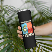 Frogs Against Fascism Skinny Tumbler Portland Protest Vintage Meme Gift - Wonder Print Shop