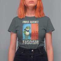 Frogs Against Fascism T Shirt For Women Portland Protest Vintage Meme Gift - Wonder Print Shop