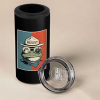 Resist Frog Meme 4 in 1 Can Cooler Tumbler Portland Vintage Aesthetic Gift - Wonder Print Shop