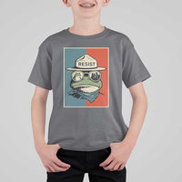 Resist Frog Meme T Shirt For Kid Portland Vintage Aesthetic Gift - Wonder Print Shop