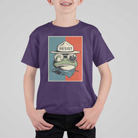 Resist Frog Meme T Shirt For Kid Portland Vintage Aesthetic Gift - Wonder Print Shop