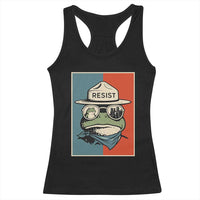 Resist Frog Meme Racerback Tank Top Portland Vintage Aesthetic Gift - Wonder Print Shop