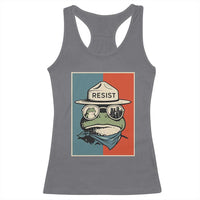 Resist Frog Meme Racerback Tank Top Portland Vintage Aesthetic Gift - Wonder Print Shop