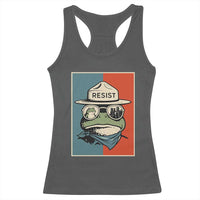 Resist Frog Meme Racerback Tank Top Portland Vintage Aesthetic Gift - Wonder Print Shop