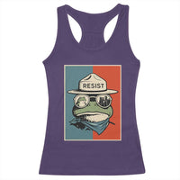 Resist Frog Meme Racerback Tank Top Portland Vintage Aesthetic Gift - Wonder Print Shop