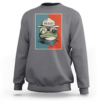 Resist Frog Meme Sweatshirt Portland Vintage Aesthetic Gift - Wonder Print Shop