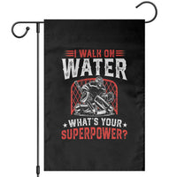 I Walk On Water Whats Your Superpower Garden Flag Funny Ice Hockey Gift - Wonder Print Shop
