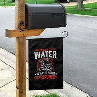 I Walk On Water Whats Your Superpower Garden Flag Funny Ice Hockey Gift - Wonder Print Shop