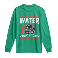 I Walk On Water Whats Your Superpower Long Sleeve Shirt Funny Ice Hockey Gift - Wonder Print Shop