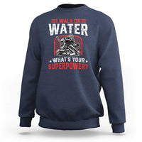 I Walk On Water Whats Your Superpower Sweatshirt Funny Ice Hockey Gift - Wonder Print Shop