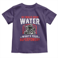 I Walk On Water Whats Your Superpower Toddler T Shirt Funny Ice Hockey Gift - Wonder Print Shop