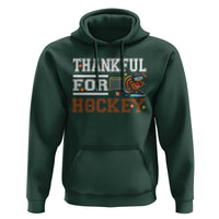 Thankful For Hockey Hoodie Funny Thanksgiving Ice Hockey Gift - Wonder Print Shop