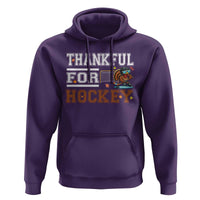 Thankful For Hockey Hoodie Funny Thanksgiving Ice Hockey Gift - Wonder Print Shop