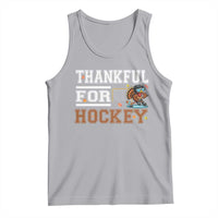 Thankful For Hockey Tank Top Funny Thanksgiving Ice Hockey Gift - Wonder Print Shop