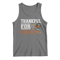 Thankful For Hockey Tank Top Funny Thanksgiving Ice Hockey Gift - Wonder Print Shop