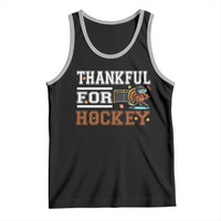 Thankful For Hockey Tank Top Funny Thanksgiving Ice Hockey Gift - Wonder Print Shop