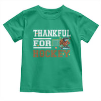 Thankful For Hockey Toddler T Shirt Funny Thanksgiving Ice Hockey Gift - Wonder Print Shop