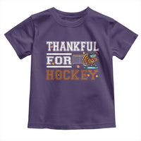 Thankful For Hockey Toddler T Shirt Funny Thanksgiving Ice Hockey Gift - Wonder Print Shop