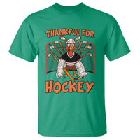 Thankful For Hockey T Shirt Funny Turkey Ice Hockey Player Gift - Wonder Print Shop