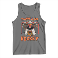Thankful For Hockey Tank Top Funny Turkey Ice Hockey Player Gift - Wonder Print Shop