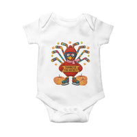 Funny Turkey Ice Hockey Gift Baby Onesie Thankful For Hockey - Wonder Print Shop