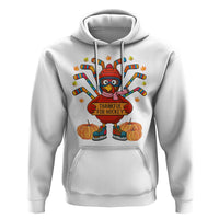 Funny Turkey Ice Hockey Gift Hoodie Thankful For Hockey - Wonder Print Shop