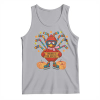 Funny Turkey Ice Hockey Gift Tank Top Thankful For Hockey - Wonder Print Shop
