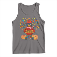 Funny Turkey Ice Hockey Gift Tank Top Thankful For Hockey - Wonder Print Shop