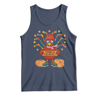 Funny Turkey Ice Hockey Gift Tank Top Thankful For Hockey - Wonder Print Shop