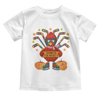 Funny Turkey Ice Hockey Gift Toddler T Shirt Thankful For Hockey - Wonder Print Shop
