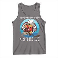 Lets Talk Turkey On The Ice Tank Top Retro Ocean Blue Ice Hockey Gift - Wonder Print Shop